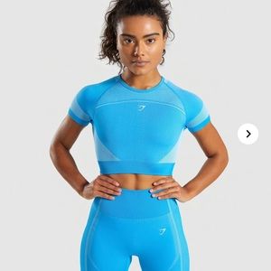 GymShark Blue Set Move Leggings and Seamless top